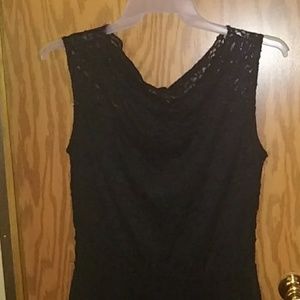 Black lace dress